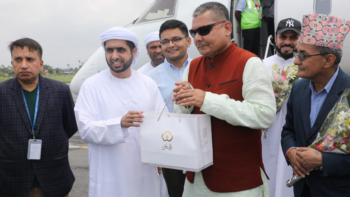 Crown Prince of Dubai arrives Nepal for three-day visit